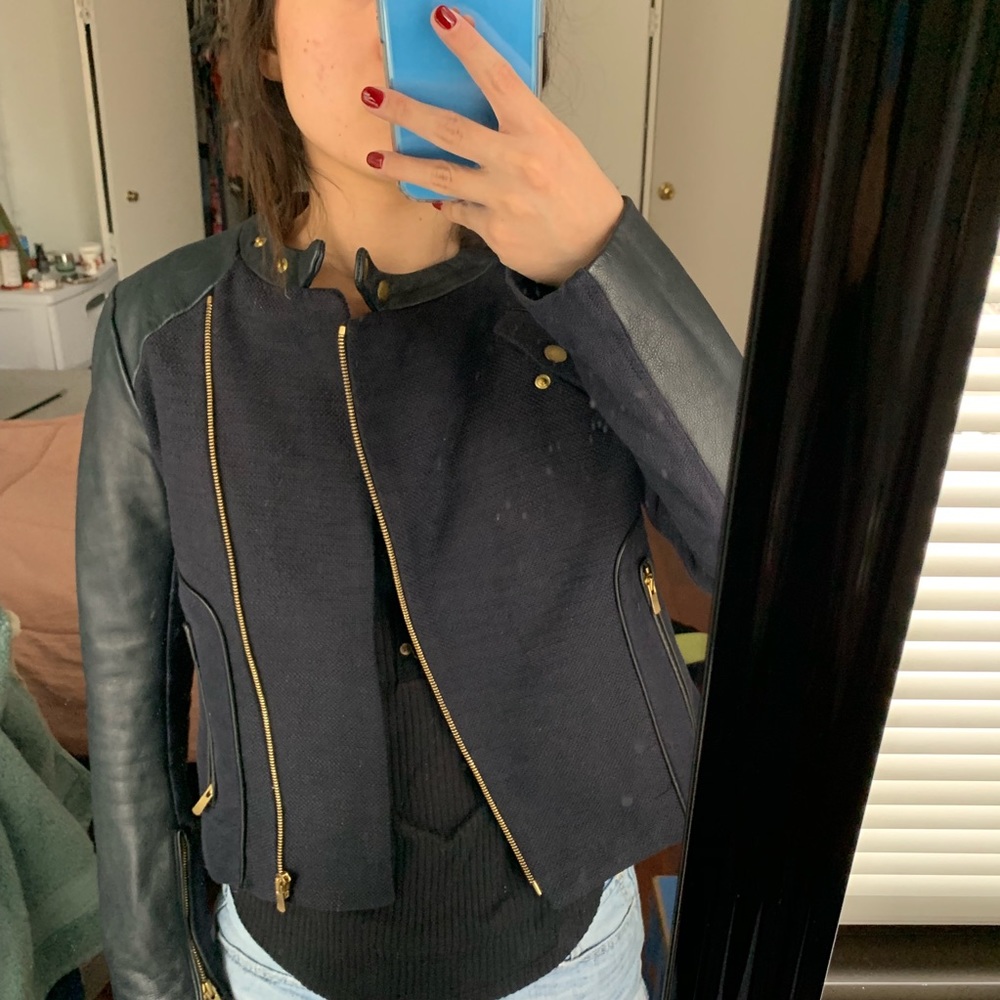 Navy Maje jacket - Picture 5 of 8